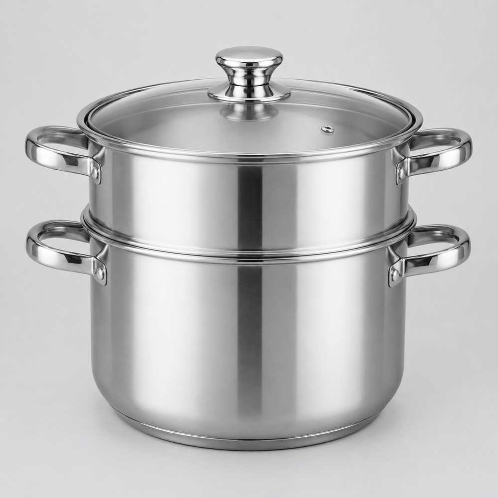 不锈钢双层蒸锅 32cm 商用加厚 304食品级不锈钢 电磁炉通用